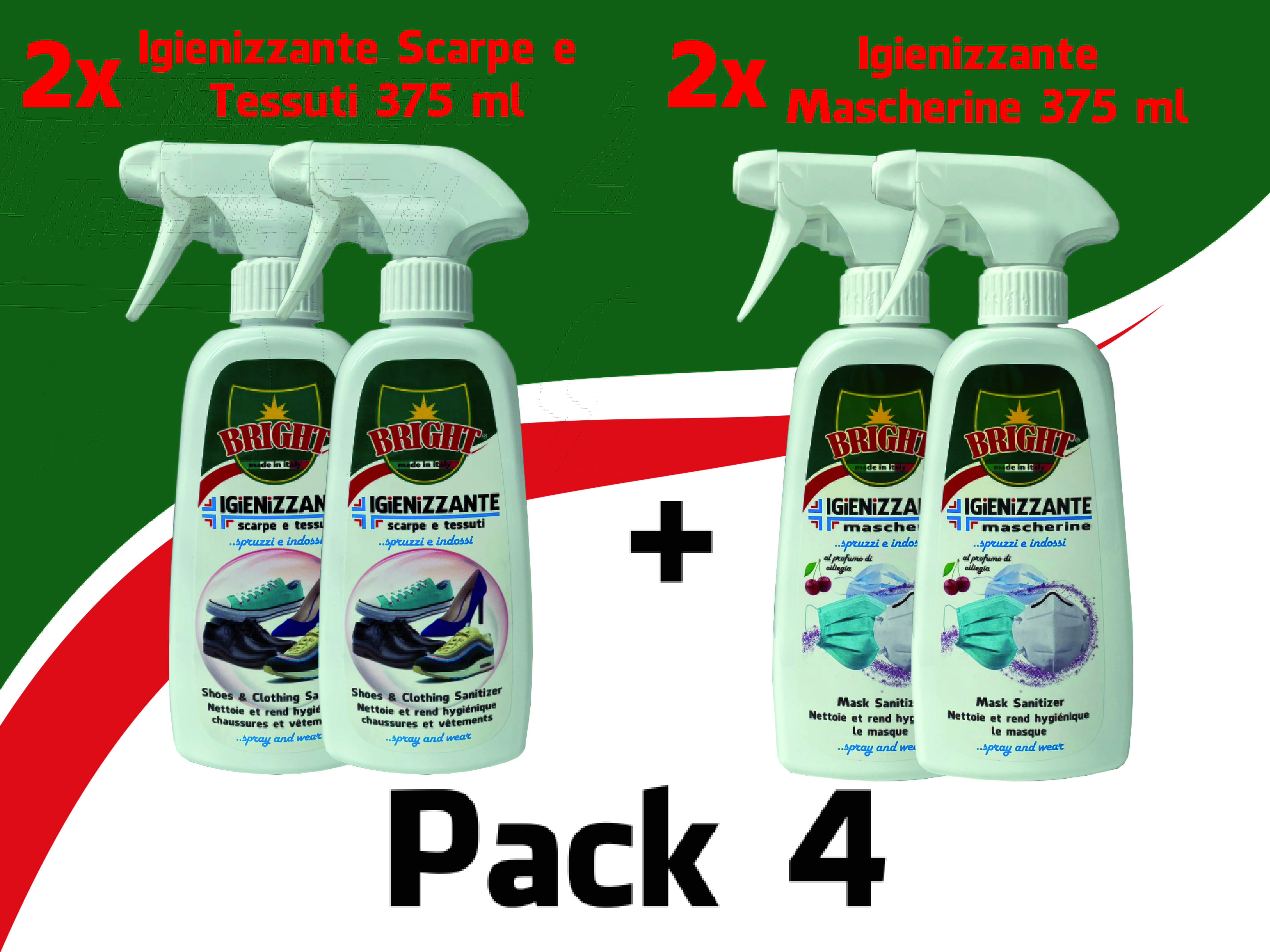 Igienizzanti assortiti 375 ml PACK 4 – Technowax SRL Italia